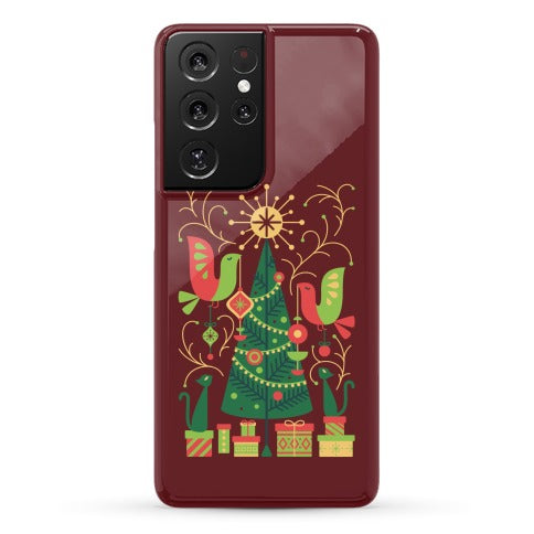 Vintage Christmas Tree Decorating Phone Case